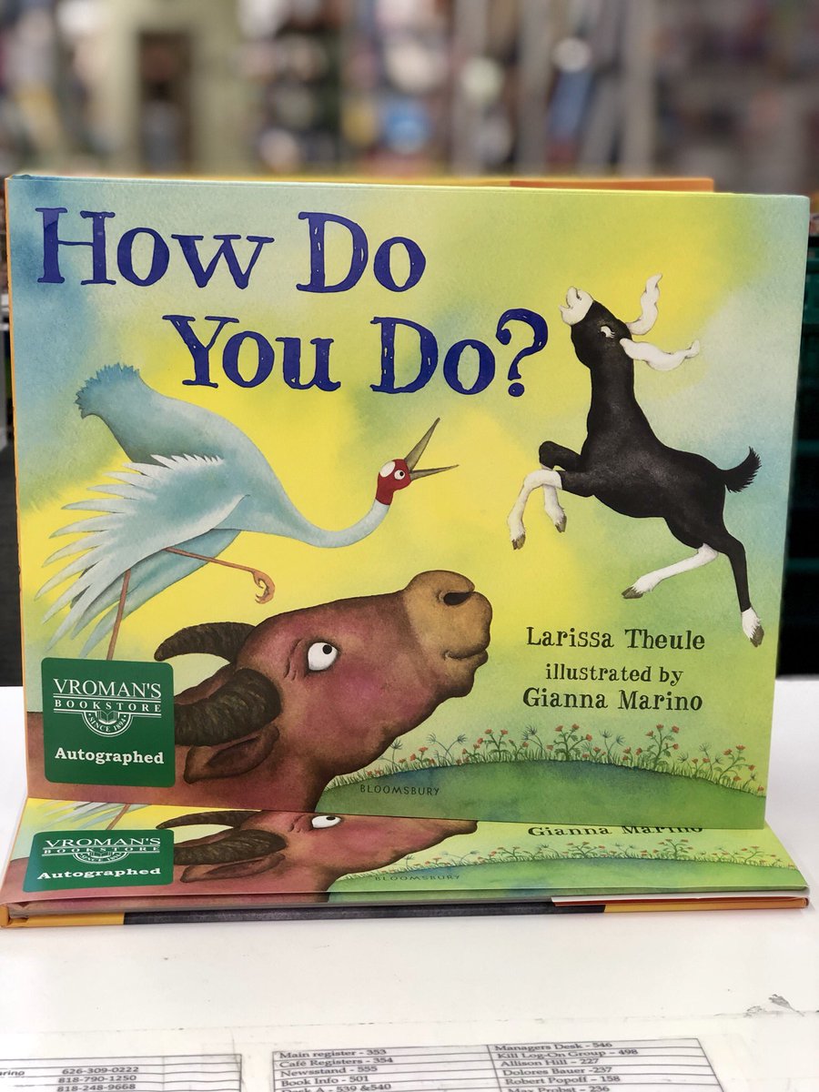 vromansupstairs's tweet image. Shoutout to @larissatheule for stopping by and signing her new book #HowDoYouDo ! It was so great to meet you!