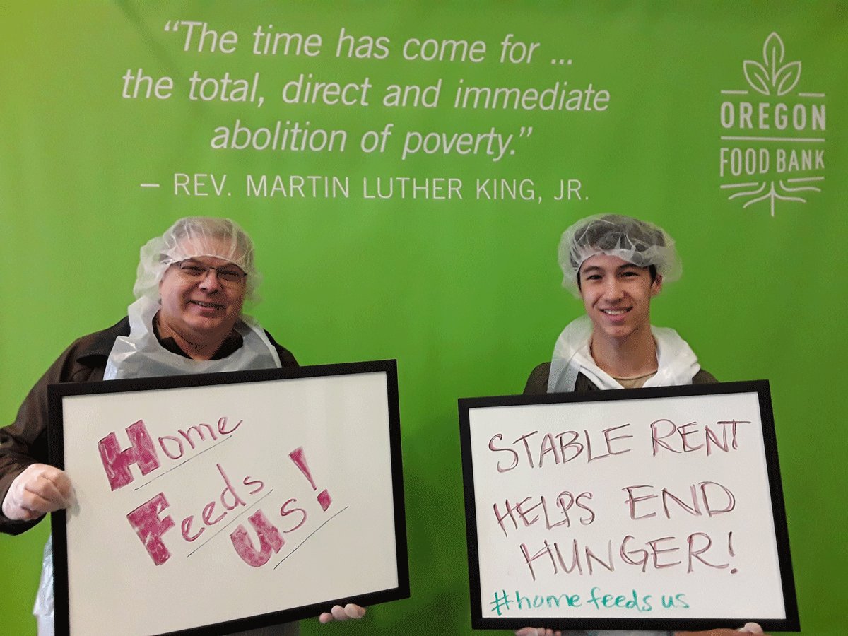 Over the weekend, hundreds of volunteers wrote messages to their state legislators urging them to support protections for people who rent their homes because they know that rent eats first. Join them! Tell your state legislator to provide stability to renters. #orleg #rentorfood