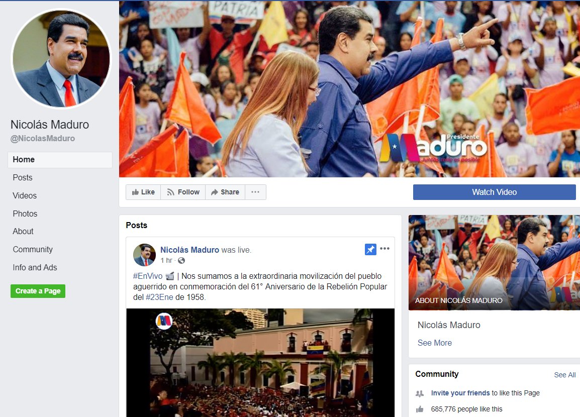 #Atención | Facebook e Instagram retiraron la verificación a las cuentas de Nicolás Maduro en esas redes sociales noticiasrcn.com