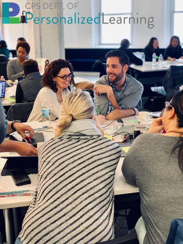 CPS_PL's tweet photo. Our Elevate Cohort 3 schools had their first session with each school's #personalizedlearning pilot team today @leapinchicago! It is so great to see the energy and enthusiasm of this new group of leaders in #PLinCPS. We can't wait to see what you do! https://t.co/YemkEi7RI2