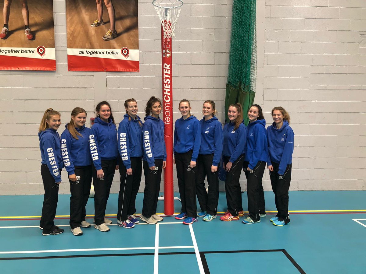 Kathynetball's tweet photo. Big thank you to @Eviebrereton for the friendly against Chester University tonight. Great to put some combinations on the court and to see the whole squad in action. #TeamWork #DefenceOnFire https://t.co/ngP4cU9uqx
