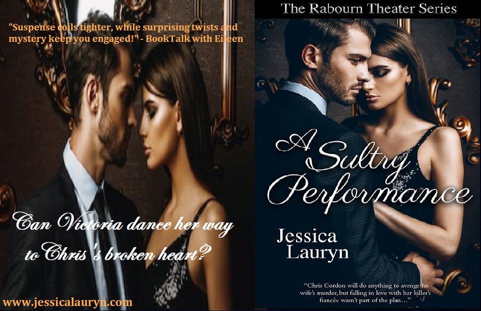 💃“Tell me, Victoria—” Chris looked into her eyes, “does Oakley Sutherland make you feel like this?”🕺 

AMAZON: amazon.com/dp/B07KFM63QW 
B &amp; N: barnesandnoble.com/w/a-sultry-per… 
EXCERPT: jessicalauryn.com/book/a-sultry-… 

#newrelease #romancenovel #theater #romanticsuspense #romance #dancing