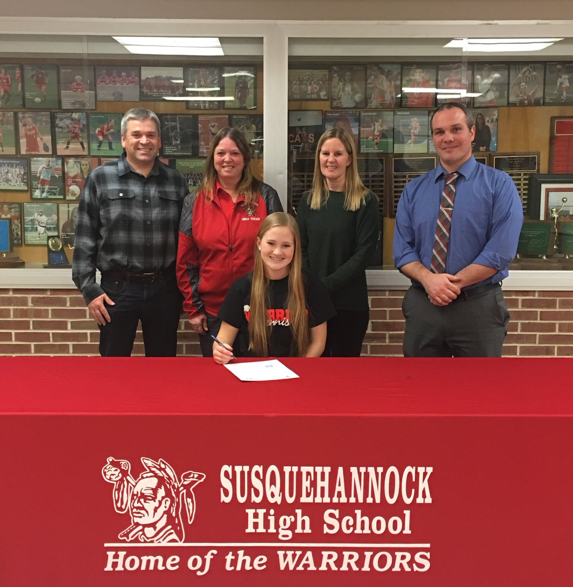 SuskyWarriors's tweet photo. Congratulations to Julianne Cassady on signing to play Women's Tennis at Moravian College!  We could not be more proud of your accomplishment! @MoravianTennis @theyaiaa #WarriorProud https://t.co/iE1FIDOUWq