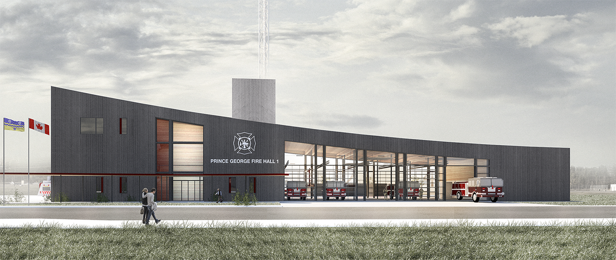 CityofPG's tweet photo. The City unveiled the concept designs for Fire Hall #1 today at the site of its future location. - https://t.co/0pQsBWR58f https://t.co/fQh7iEuDuM