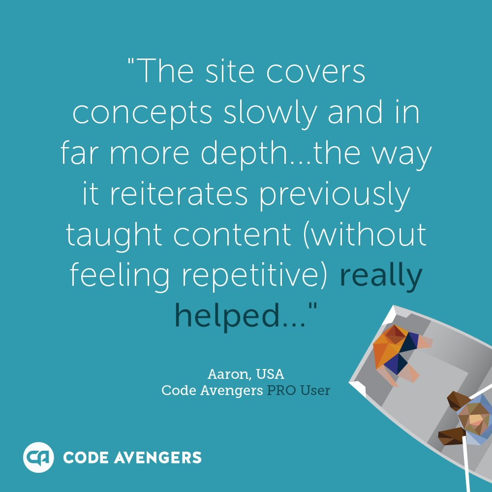 CodeAvengers's tweet image. Why learners stay with us 💻🎮📱 #LearnToCode #CodeAvengersPRO #CodeAvengersTestimonials 
Find out for yourself by starting for FREE  hubs.ly/H0f8QrW0
We look forward to meeting you!