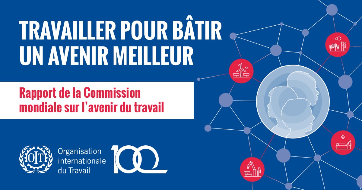 OITinfo's tweet photo. Pour nous diriger vers un future meilleur, nous devons oeuvrer pour:
👉🏽 la sécurité économique
👉🏽 l’égalité des chances
👉🏽 la justice sociale
Découvrez le rapport de la commission mondiale sur l’#avenirdutravail.
https://t.co/BdJL9c7vli
#OIT100 https://t.co/UfkLLgGZtu