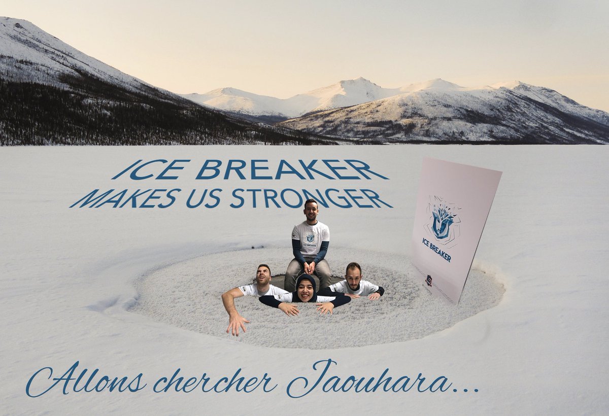 gameofrobots's tweet photo. 3ème jour du challenge #GameofRobots l’équipe des Ice Breaker remporte le titre de la meilleure photo montage ! https://t.co/4rfSW8XfJC