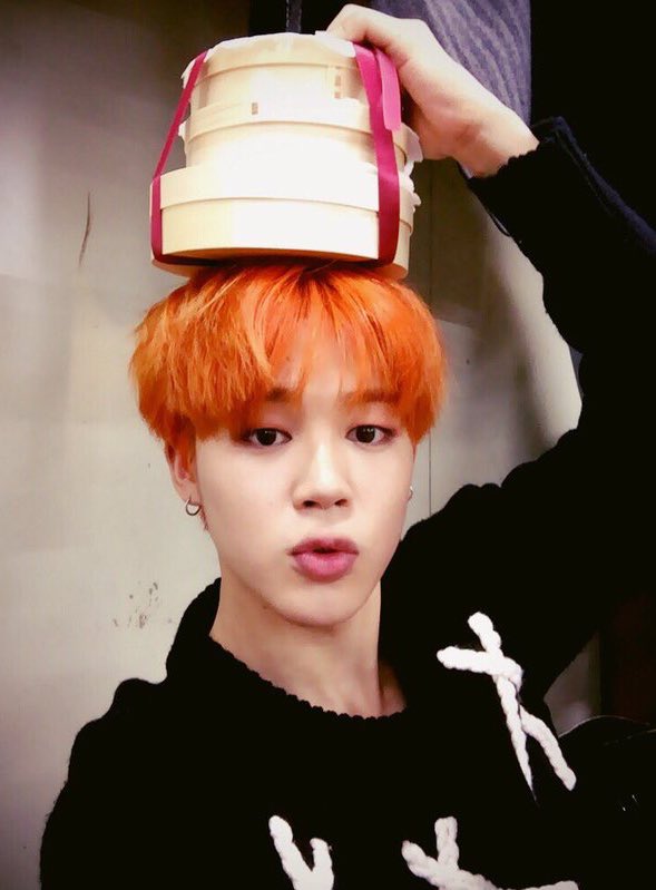 I swear he’s the only person who could pull off this hair color this well  #JIMIN  