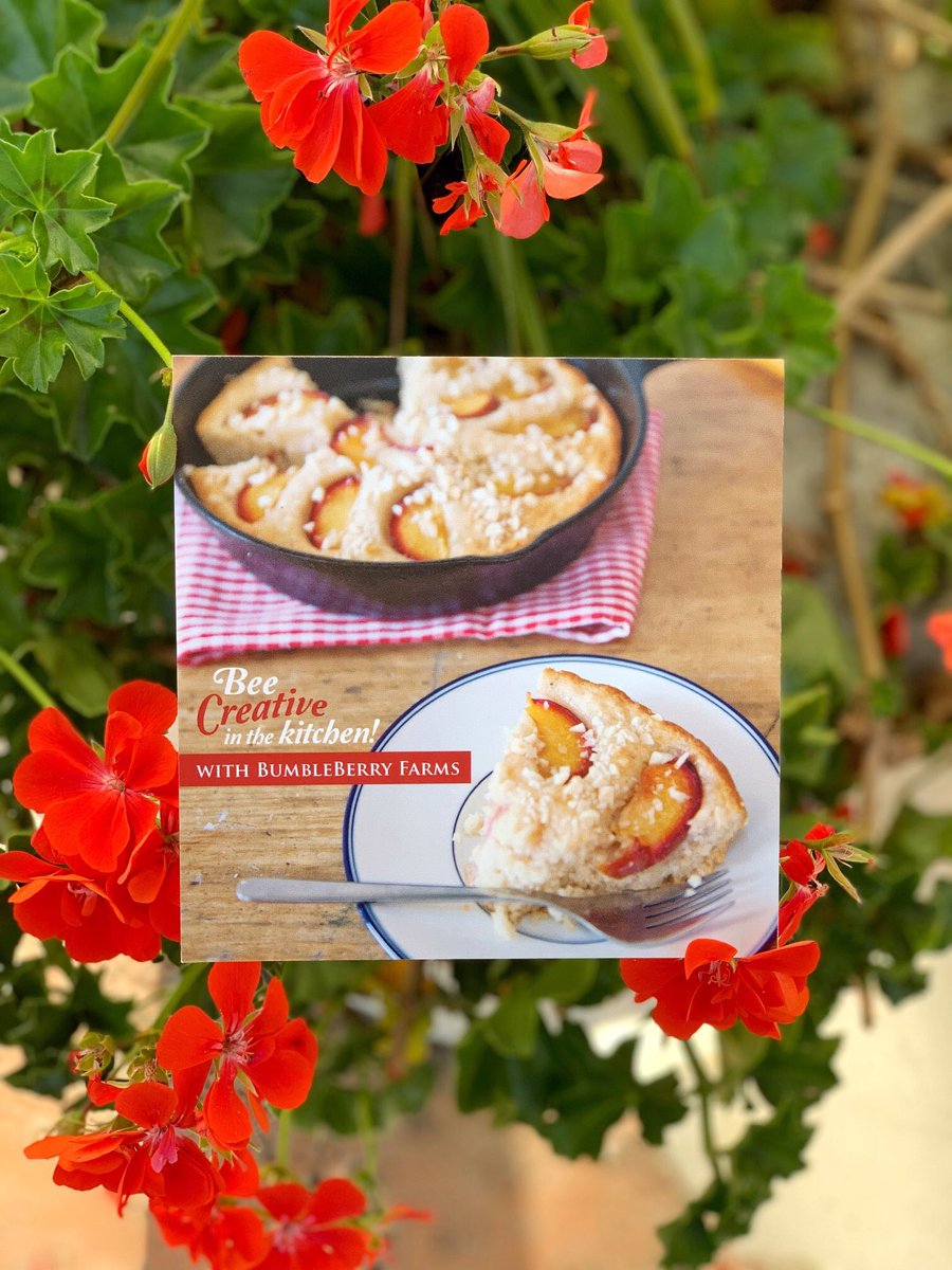 BumbleBerry's tweet photo. Happy National Pie Day! 🥧 One of our all-time favorite is the Nutty Nectarine Skillet Cake. Tag us and show us your bee-utiful creations made with BumbleBerry Farms! 🐝 Find the recipe here: https://t.co/UZfoxDOI8v

#honey #nationalpieday #pie #baking #recipe #pierecipe #sweet https://t.co/ZEohalZmPv