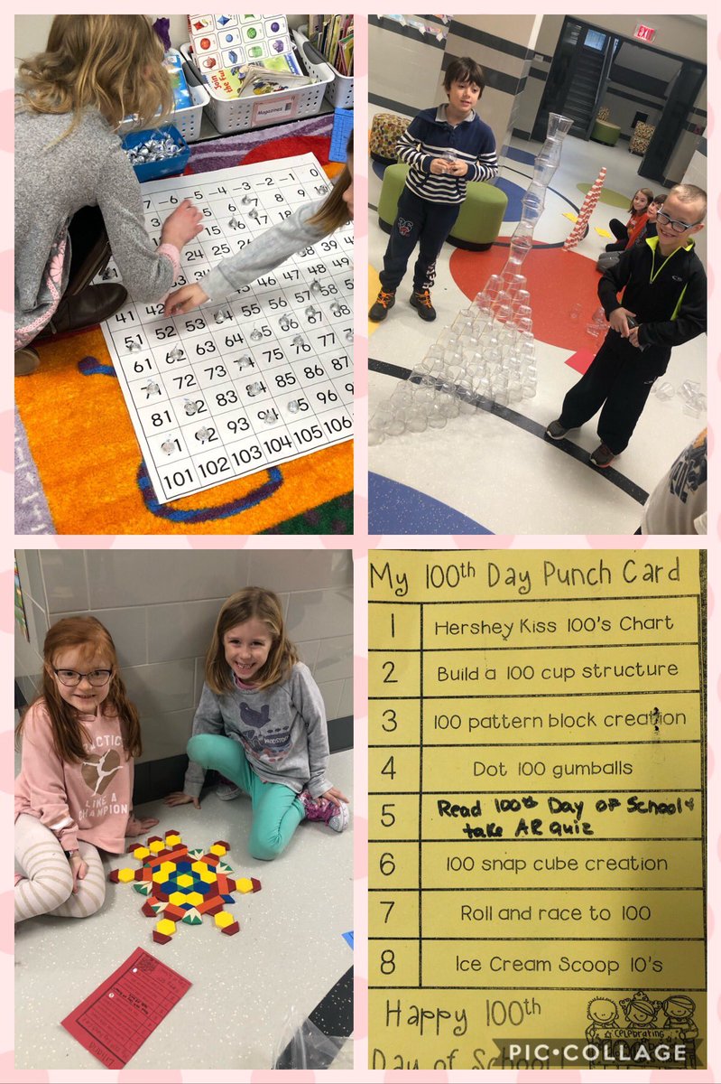 MrsHurttMoyer's tweet photo. 100, 100, 100 days of school so far! (In my GoNoodle singing voice 🎤) 
Friday is our official 100th day of 1st grade, but with so many fun activities it takes more than one day to celebrate!! @McDowell_Moyer #creativity #collaboration https://t.co/3jHghpGcPM