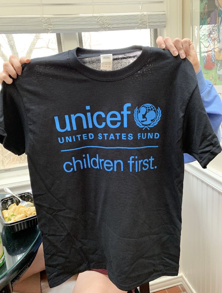 DohertyUNICEF's tweet photo. buy a UNICEF tshirt for $7 ( profits go to helping the club host more fundraisers) !!! https://t.co/85U1nLodpB