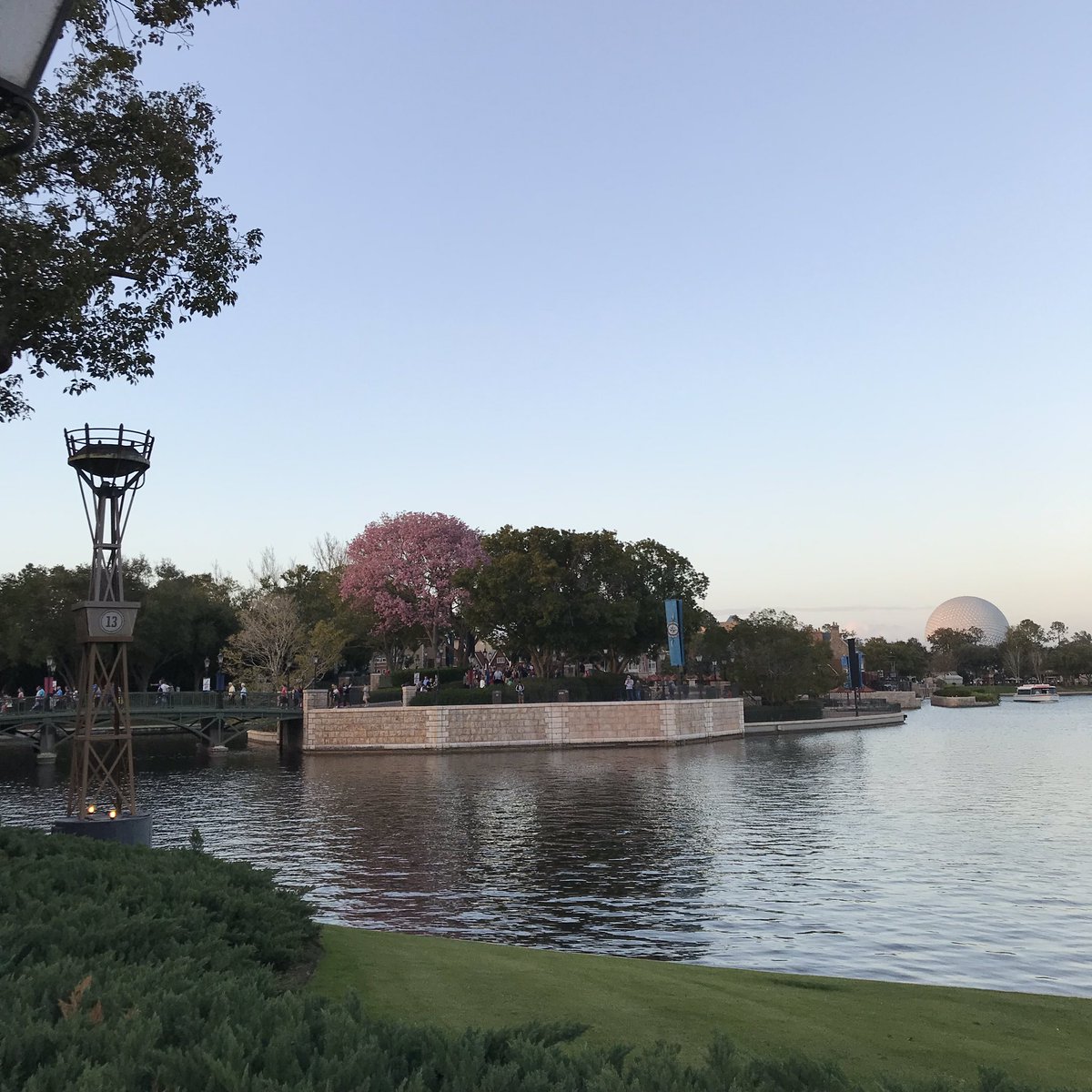 ThatDisFamily's tweet image. It’s pink tree season at #Epcot again 🌸💕
