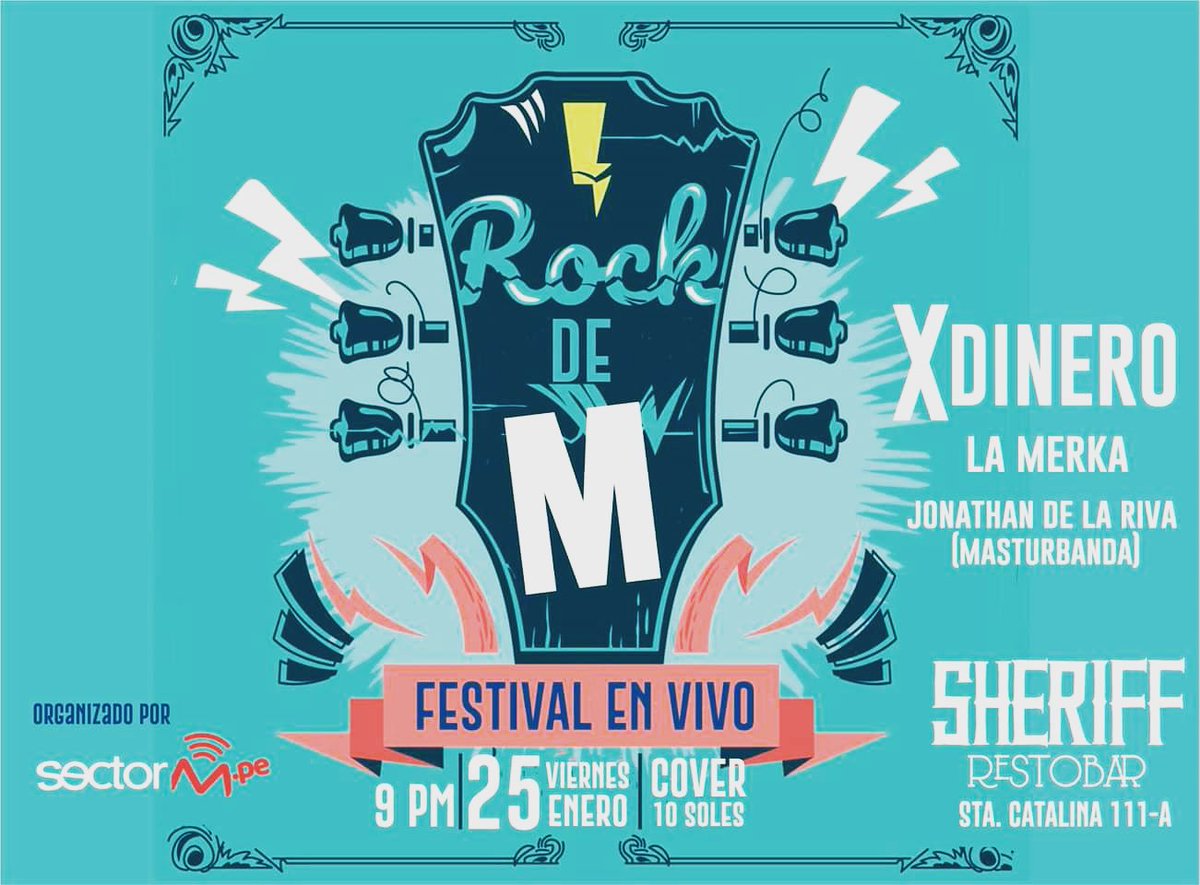 xdineroperu's tweet photo. Viernes 25 por primera vez XDinero en el Sheriff un gran evento organizado por #SectorM apoyando el Rock Peruano https://t.co/FxAXKBiLrl