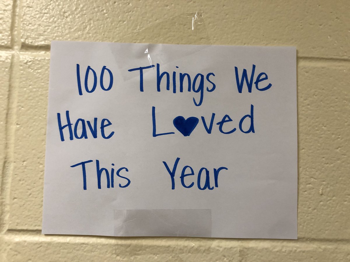 LPaigeGivens's tweet photo. Kindergarten students list 100 things that have brought joy to them on this 100th day of school. #kindergarten #blountcountyschools #haydenprimary #mrsgivens https://t.co/UEr7szU8S5