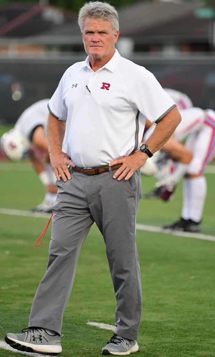 BeauB504_'s tweet photo. On a more serious note, Rummel football will always be a little different without Coach Roth on the field from now on. The intensity and passion that he showed on the sidelines showed how much he cared about his players, the school, and the game of football. Thanks, Coach🔴🔵 https://t.co/NbEZEHHzkA