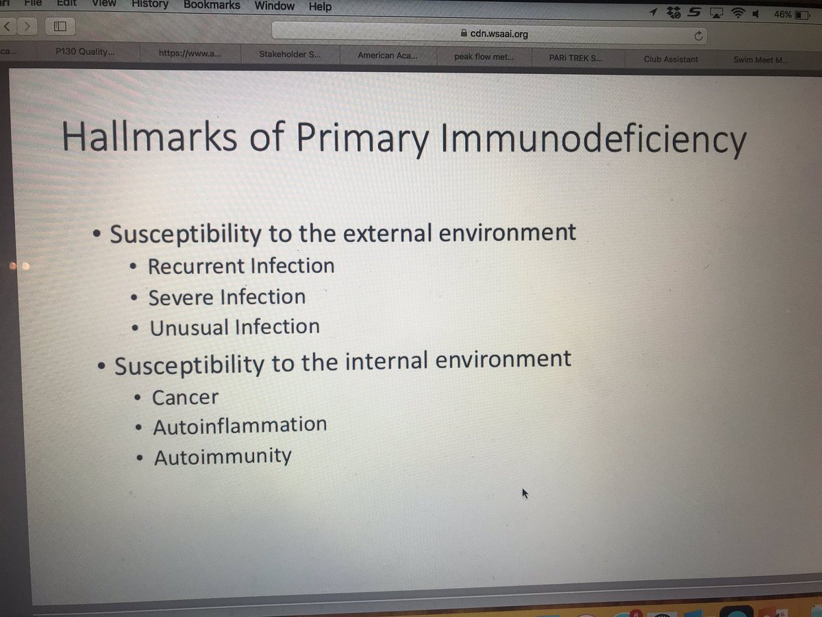 Orange: Our immune system is a continuum - we must carefully look and listen for signs or symptoms of parts amiss.  #WSAAI