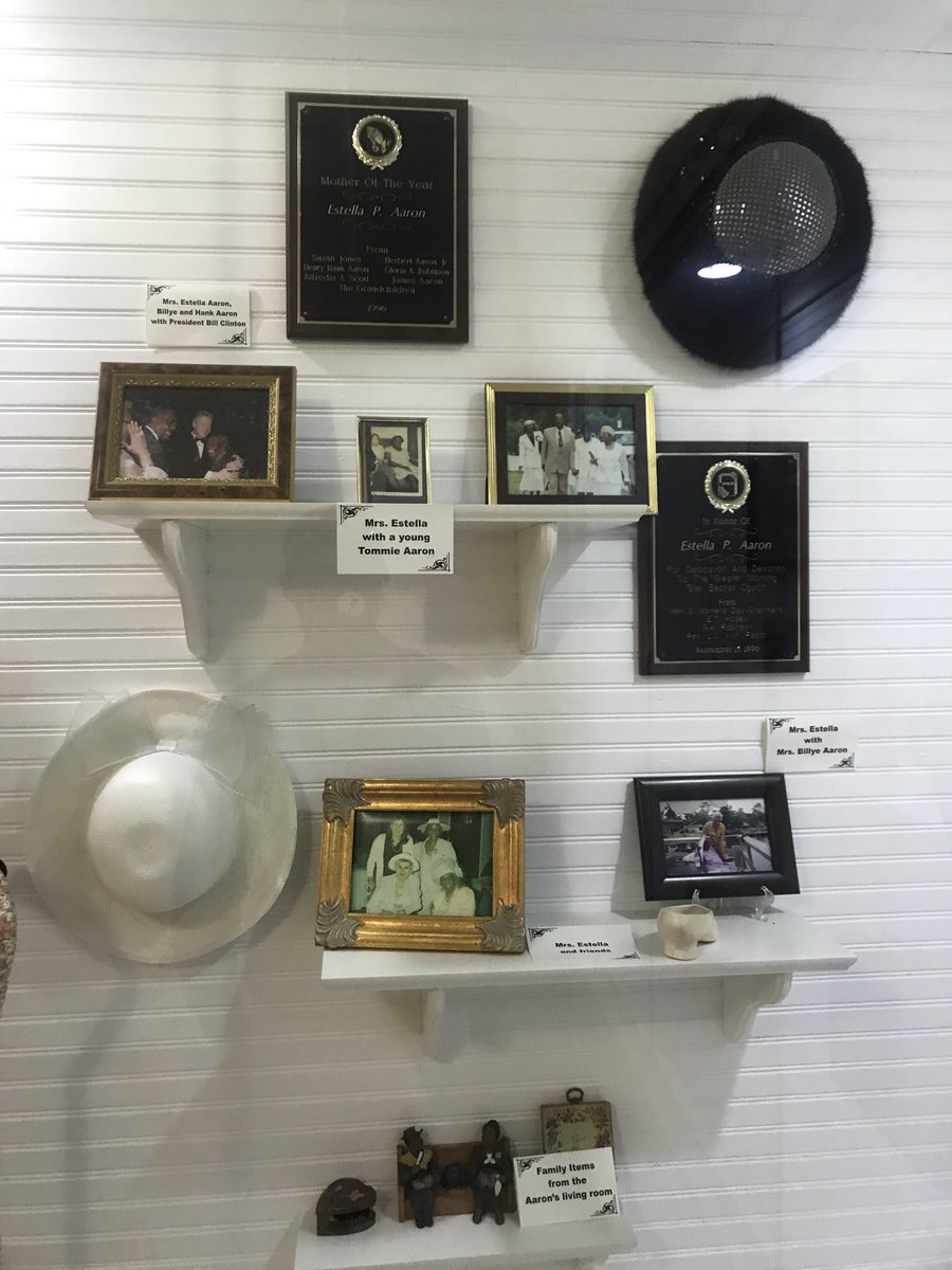 but there are also an incredible amount of personal items from the Aaron family, which was honestly kind of spooky in a good way. Felt sort of like a Field Of Dreams kind of scenario tbh. I was a little overcome with emotion (shocker) seeing all this stuff