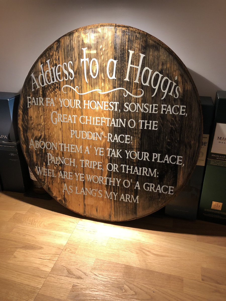 Remember a Haggis is not just for Burn’s Day! Slàinte Mhath.🥃🏴󠁧󠁢󠁳󠁣󠁴󠁿
Shop link in my bio 🤗 #burnssupper #burns  #ihsetsy #whisky #whiskey #whiskybarrel #pub #pubdecor