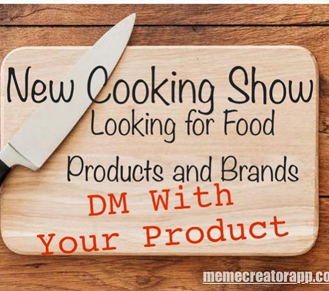 michaelcclark's tweet image. Do you have a food related product or brand? A new cooking show is looking for ad sponsors. Cookware, Seasonings, Sauces, BBQ Sauce, Hot Sauce and more.  DM with info on your product. #cookingshow #cookingshows #advertising #sponsorship
