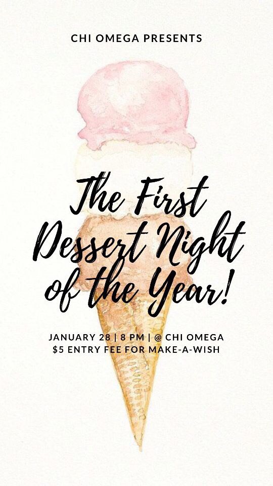 !!!! Dessert night is back for 2019!!!! See you on Monday 🍪🍩🧁