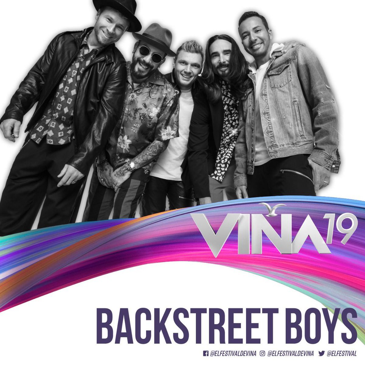 T13's tweet photo. ¡Backstreet Boys confirmados en #Viña2019! ✨ https://t.co/oXUY9ovcHZ