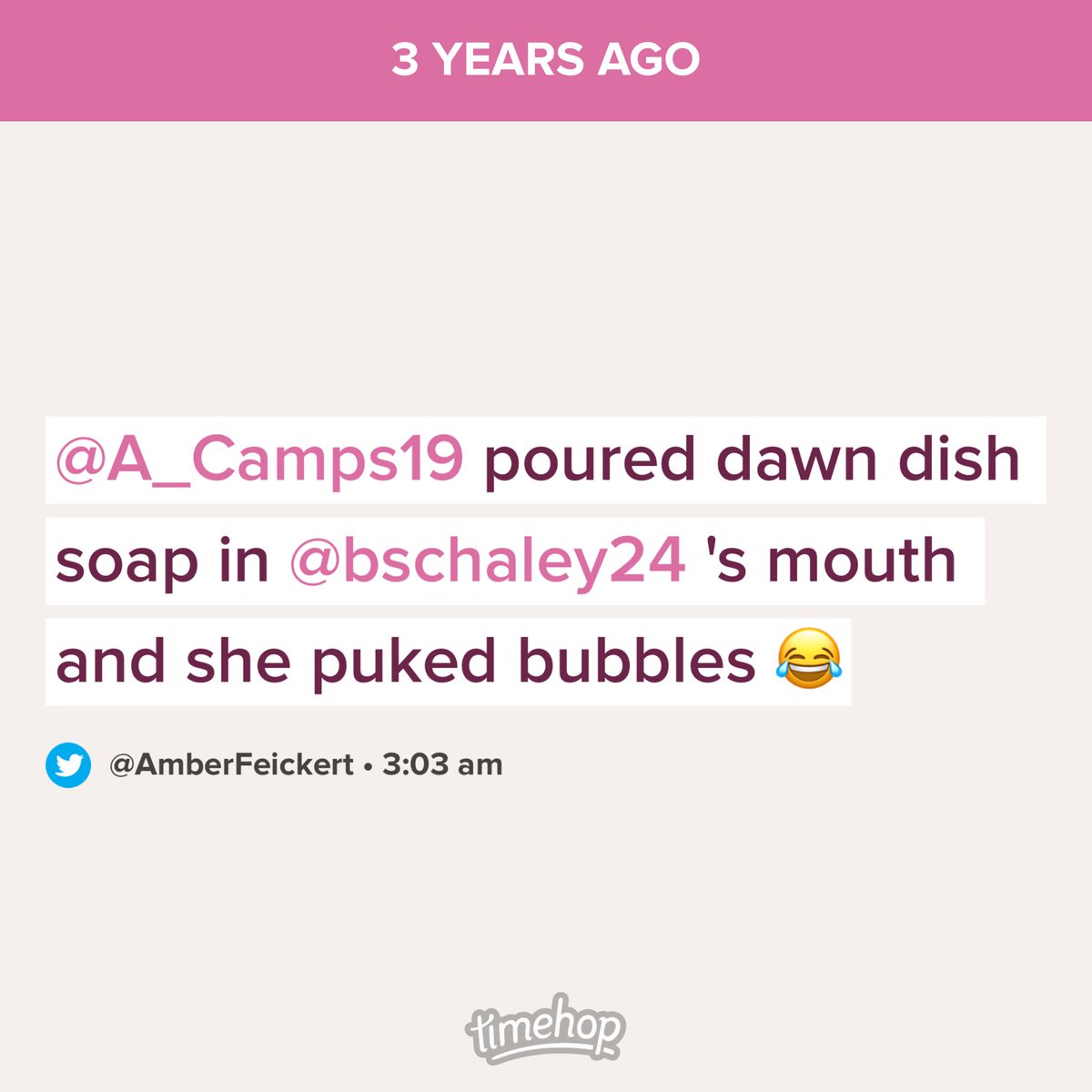 AmberFeickert's tweet photo. ⁦@A_Camps19⁩ ⁦@bschaley24⁩ Bubble Girl https://t.co/HCABotWS3h