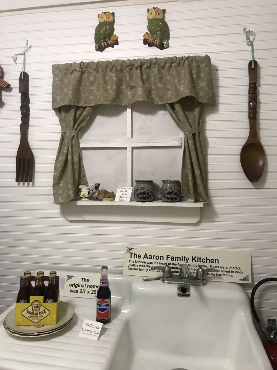 the house, is obviously small, but there is a display of the kitchen that features actual original items from their home. It’s fascinating.