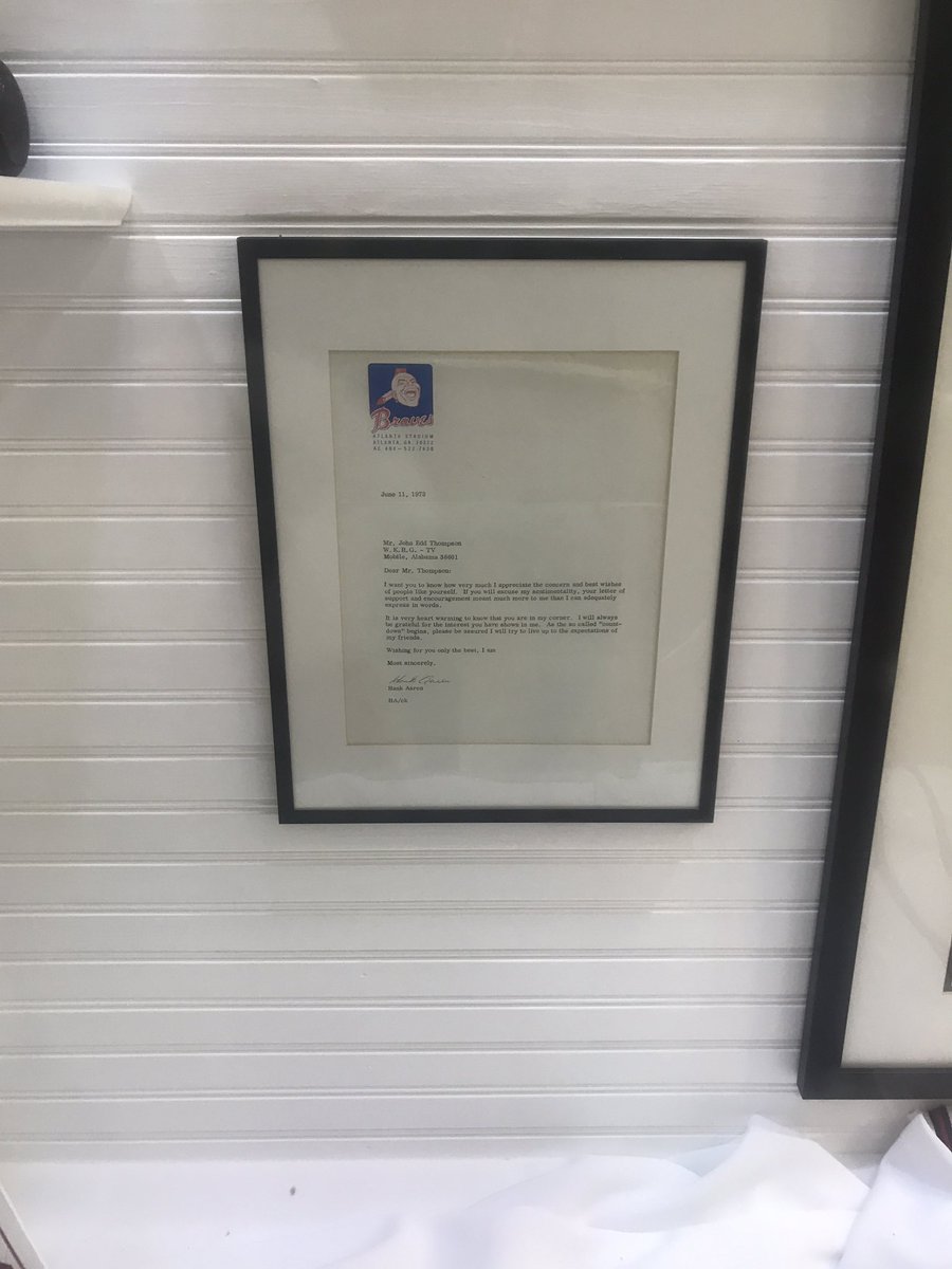 second is some of the random memorabilia related to his chase for the HR record. Look at this letter. What a time.
