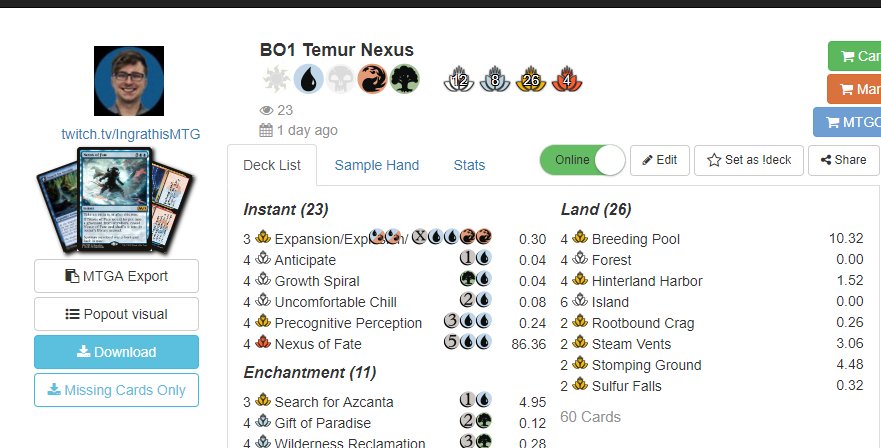 itsDuulan's tweet photo. We are live! Trying out @omarthehobbit's interesting Bant Flash deck, @ZKiihne's Bant Midrange deck, then back to BO1 to try to hit Plat with Temur Nexus on @MTG_Arena! 

Stream starting in 15 minutes, let's get this bread gamers

#MTGRNA

@Team_BCW 

https://t.co/VUcTPBhYxX https://t.co/namuxdpkpK