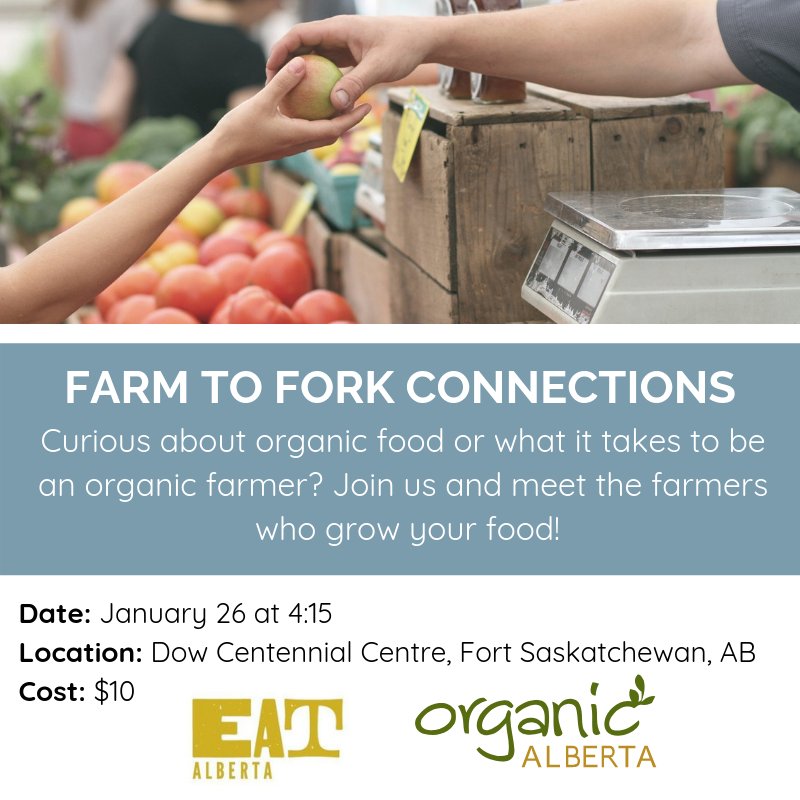 Are you curious about organic food or what it's like to be an organic farmer? Join us for a fun and fast-paced way to meet the farmers who grow your food hosted in partnership with @organic_alberta! 
eventbrite.ca/e/from-farm-to…
