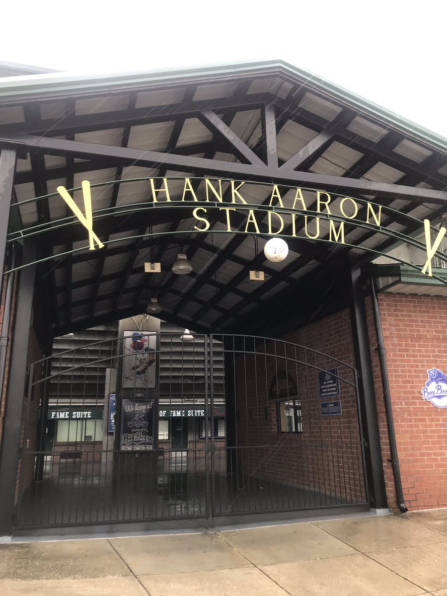 Also: It’s the team’s final season at the park, so if you get a chance, go check them out. Quite the yard, too. anyways, just wanted to say thanks again to the  @Mobile_BayBears for giving a baseball fan a great day. I’ll never forget it. 