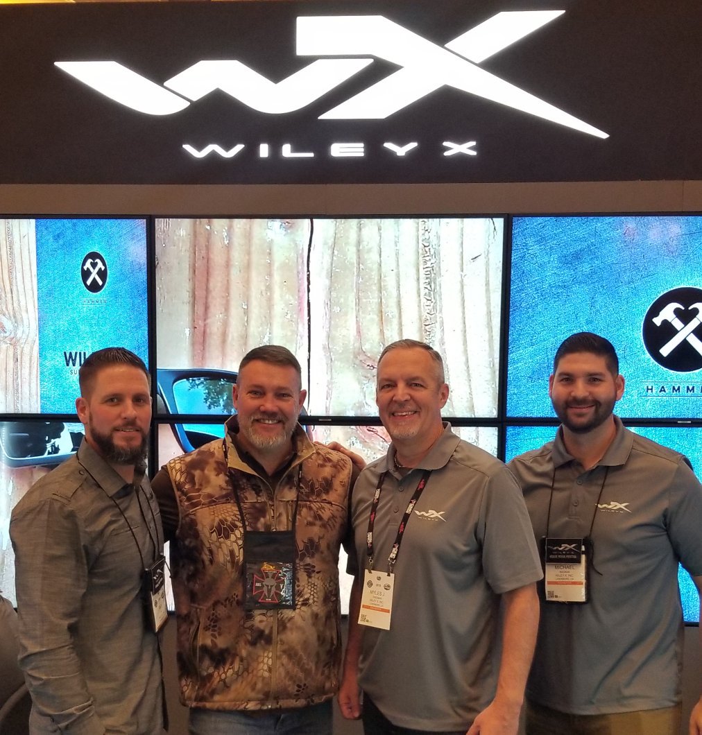 ArmyBassAnglers's tweet image. The CEO of #ArmyBassAnglers, #ArmyBuckHunters, #ArmyRedfishAnglers &amp;amp; host of #WFNs hit TV Show #FORCEonFORCE &amp;amp; owner of the #SportsmanChannel's new Original Series ArmyBuckHunter's FORCE on FORCE, Cody Roberson drops in to visit w/the #WileyX Team @ the 2019 SHOT Show--HOOAH!