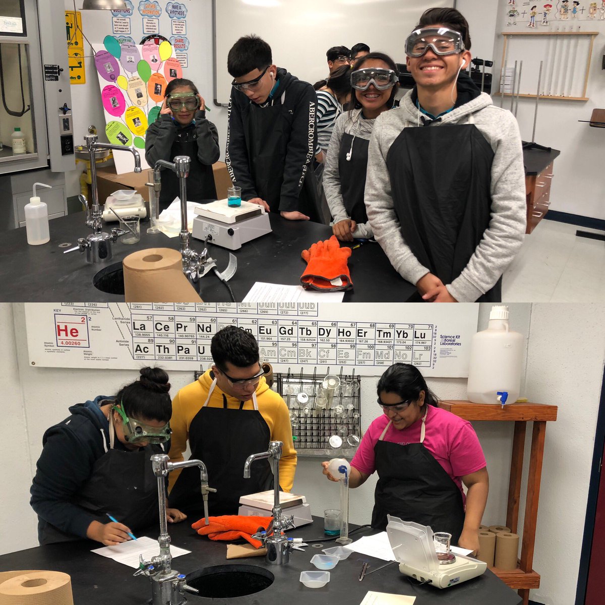 mldiaz21's tweet photo. Making copper via single displacement reaction 🤓 #sehsthebest #mychoiceseisd #labsafetyfirst #dontbelikecarol https://t.co/gUZjZErsaM