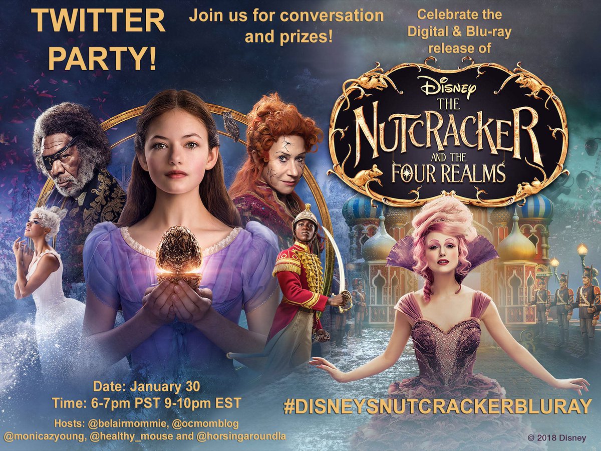 Come join us on January 30th at 6pm PST for the @thenutcracker #TwitterParty along with @Belairmommie @monicazyoung @healthy_mouse & @HorsingAroundLA #DisneyNutcrackerBluRay #DisneysNutcracker