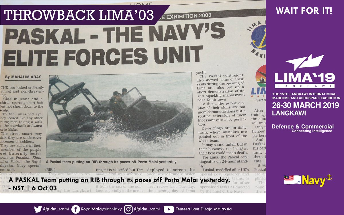 #Throwback PASKAL - The Navy's elite forces unit.

#LebihHebat
#Maritime
#Aerospace
