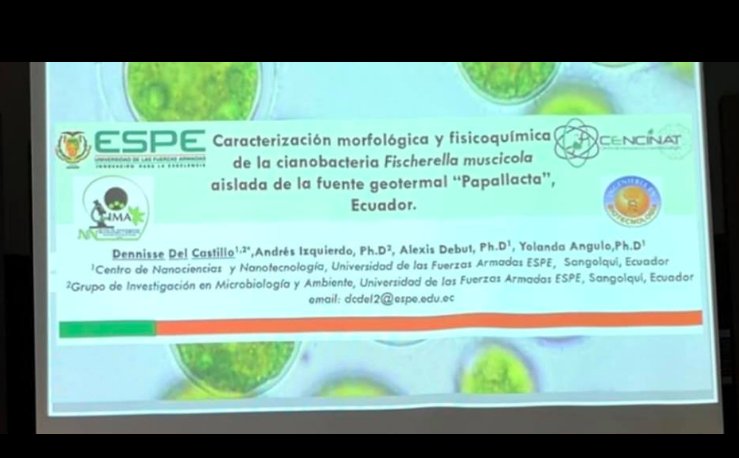 DcdvaE's tweet photo. Docentes y estudiantes de @DcdvaE @ESPEU participaron el Congreso de Microalgas en Manabi con sus trabajos de investigación. @ReduEcuador @EduSuperiorEc @Ecienciaespe #Manabi #REDFI https://t.co/Afojf9bQWA