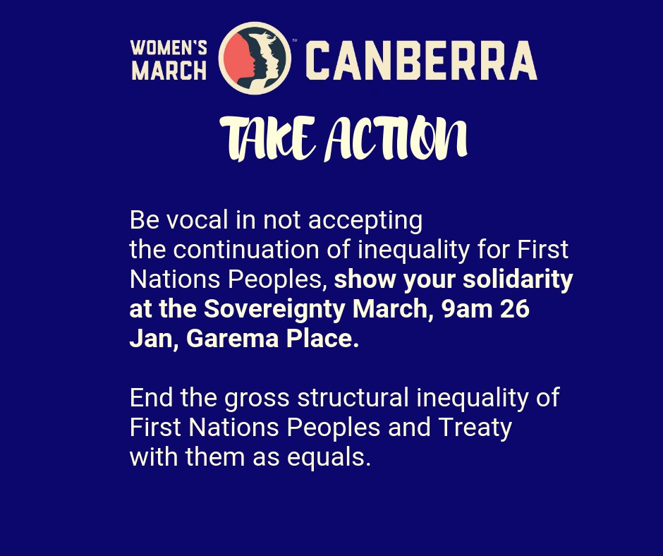 Show your support for our First Nations People. Join the Sovereignty March, this Saturday 9 am, Garema Place ACT
#TakeAction #WhyIMarch #WhatsMyAction #AlwaysWasAlwaysWillBe #NeverCeded #Solidarity #Unity