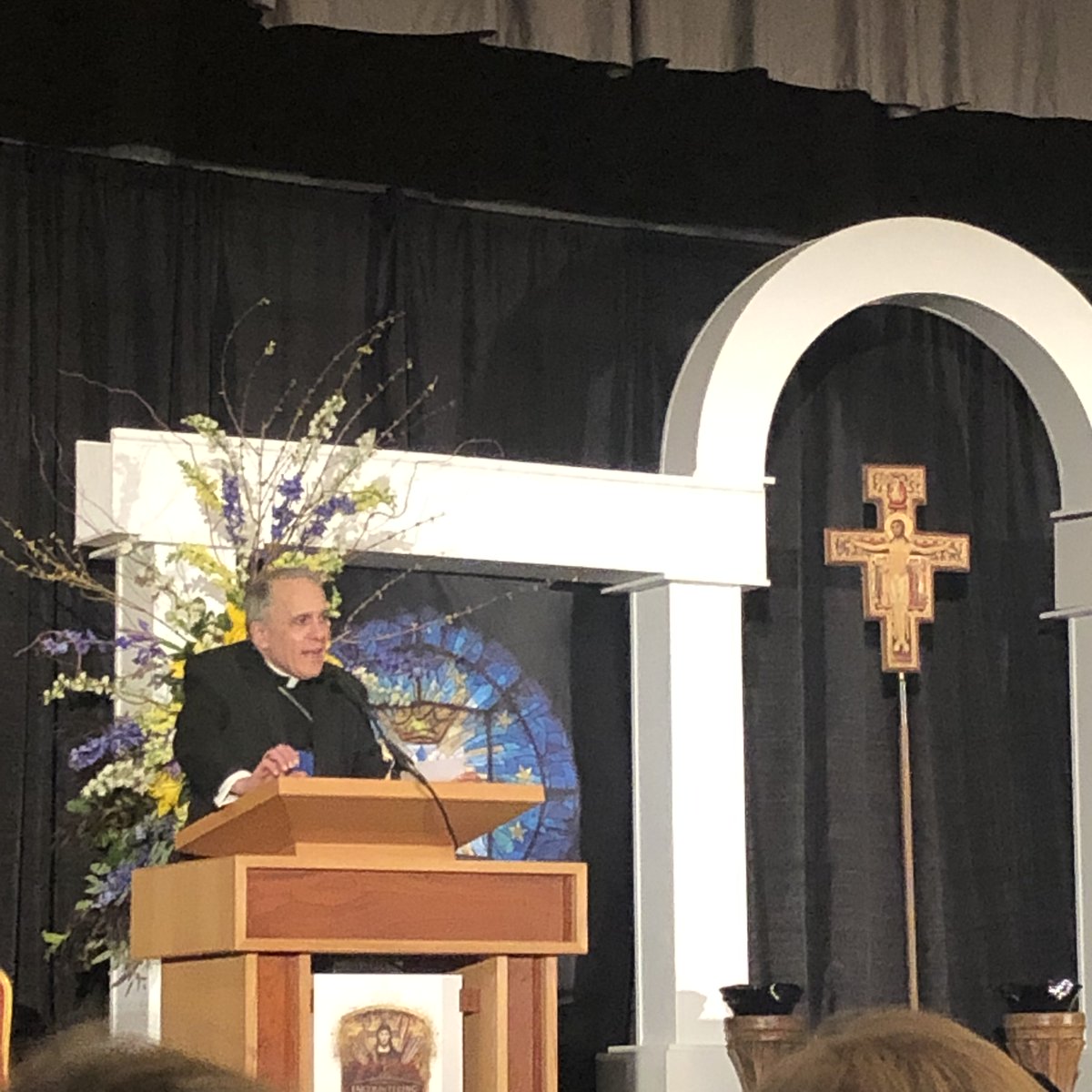 mgearthman's tweet photo. Cardinal DiNardo & Abp J Michael Miller CSB speaking at the opening sessions of #SWLC2019
#StudyWeek2019
#BeautyandtheLiturgy https://t.co/9hG9mB4azK