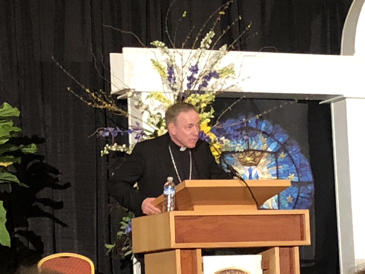 mgearthman's tweet photo. Cardinal DiNardo & Abp J Michael Miller CSB speaking at the opening sessions of #SWLC2019
#StudyWeek2019
#BeautyandtheLiturgy https://t.co/9hG9mB4azK