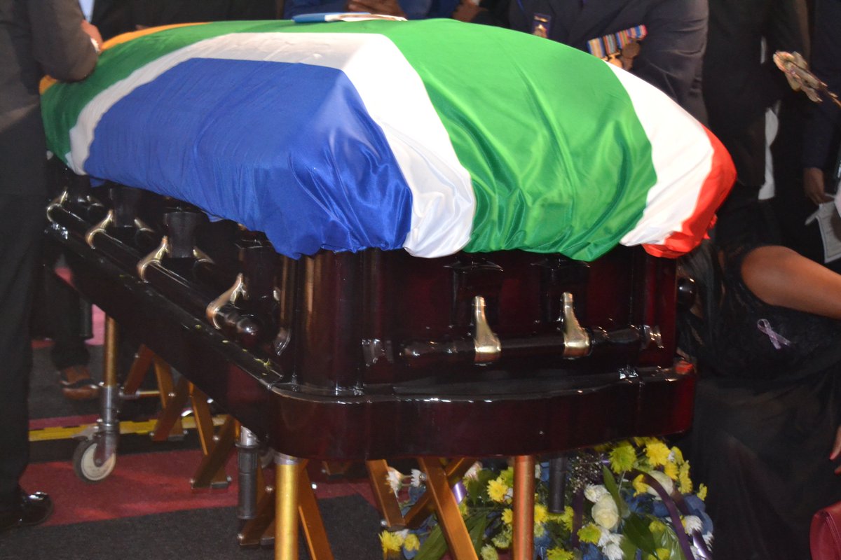 newsnoteSA's tweet photo. Pictures: #RIPMasinga his wife, Ntombi and children along with family members entered the marquee where the proceeding will commence. @IceT_ https://t.co/Iylhy9aEoD