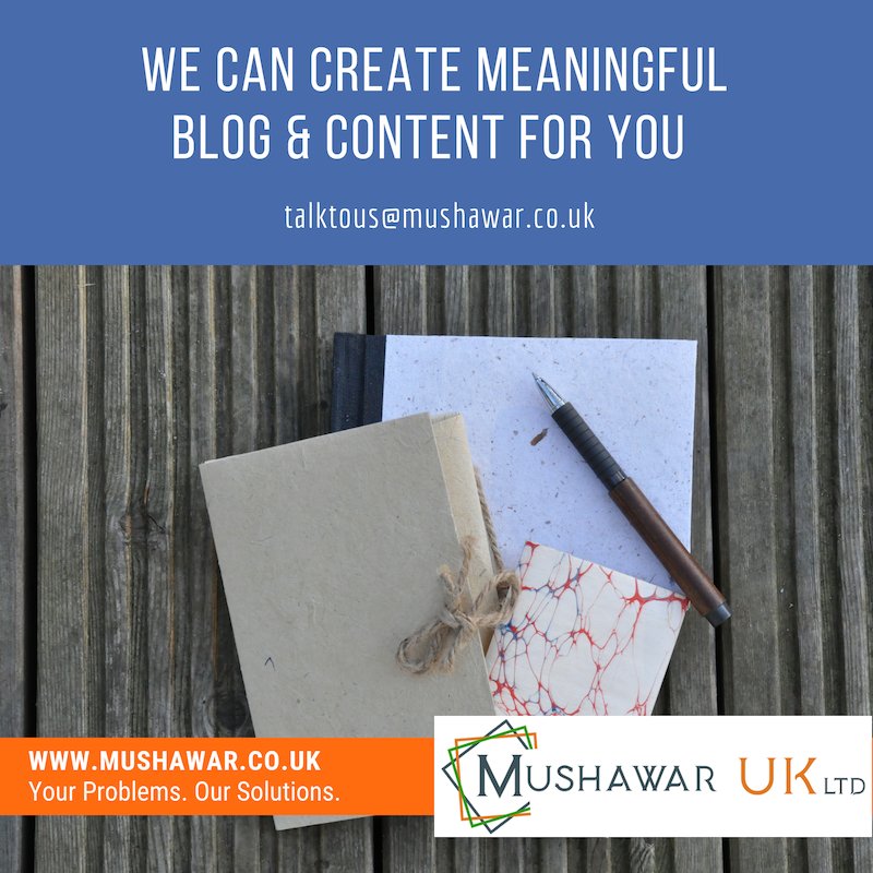 MushawarUK's tweet photo. Powerful Content is everything in the Digital World.
Speak to our consultants now and outsource your blogging to our talented team!
#mushawarUKLtd #UK #Pakistan #europe #UnitedKindgom #Middle East #SaudiArabia #powerfulcontent #content #webcontent #blogging #Bloggers https://t.co/pqBVEq1VLE