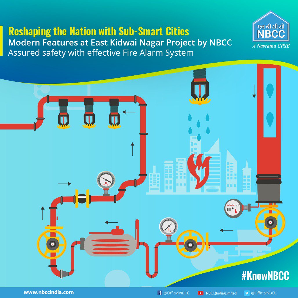 OfficialNBCC's tweet photo. The NBCC-built EKN project is equipped with modern features to maintain safety & security of its residents. The Fire Detection & Fire Alarm System is designed to ensure safe & smooth evacuation of occupants in case of an emergency. #KnowNBCC @PMOIndia @MoHUA_India @DrAK_Mittal https://t.co/aPfe7L8noG