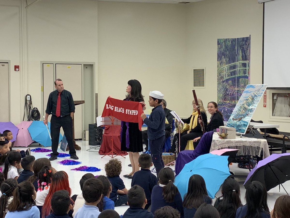 DJespersen1's tweet photo. Thank you @LBSymphony for teaching & sharing music w/ our 2nd & 3rd gr. scholars! James Petri @LBUSD_Arts we appreciate you for coordinating this opportunity. Music brings people together (U6) & inspires creativity & critical thinking. #ProudtobeLBUSD #VAPAmatters #ArtsInSTEAM https://t.co/9fO4khfoJj