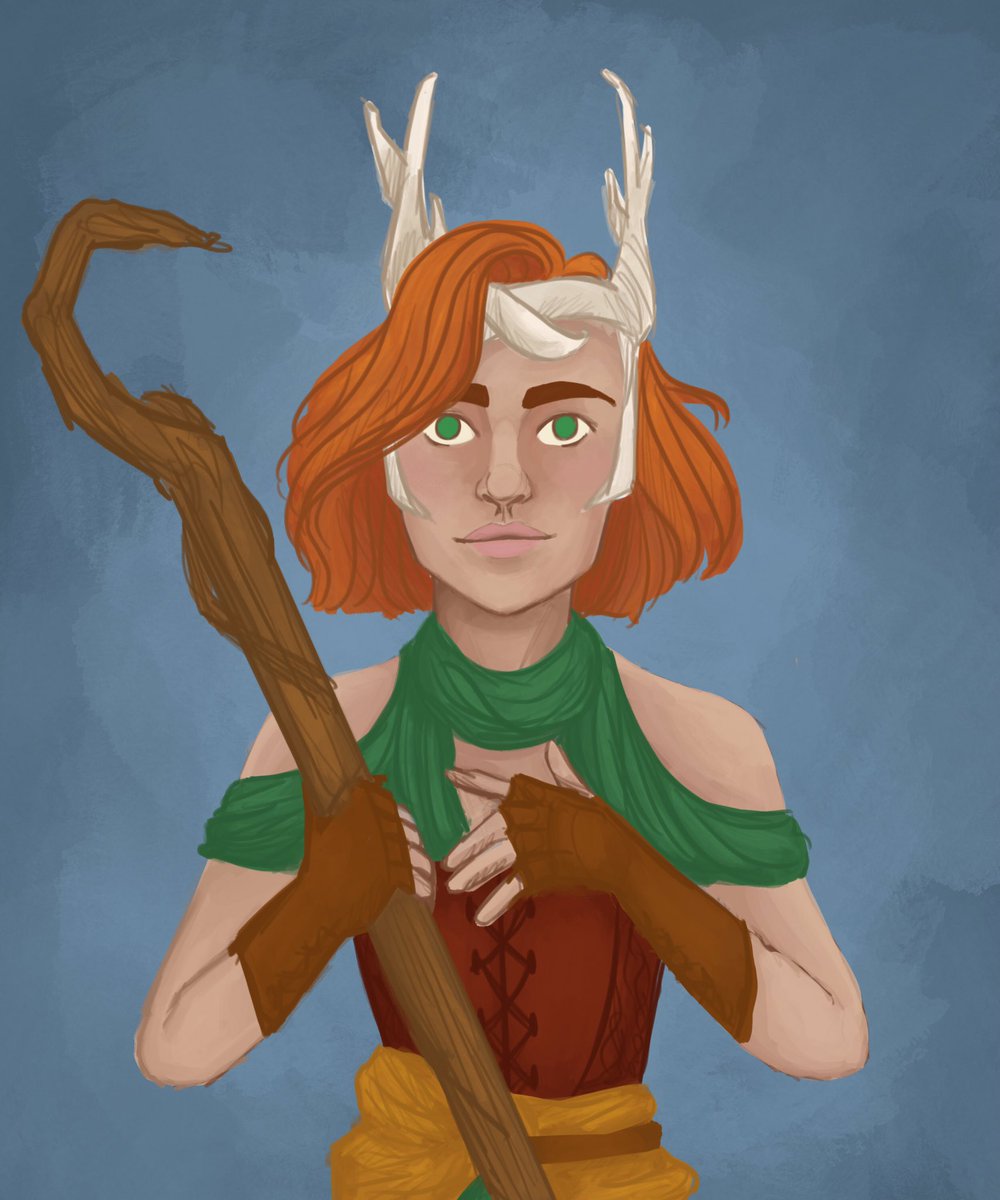 I actually started drawing Keyleth earlier today and found it funny when I started watching #PubDraw tonight. It’s still a #wip 
#criticalrolefanart #CriticalRole
