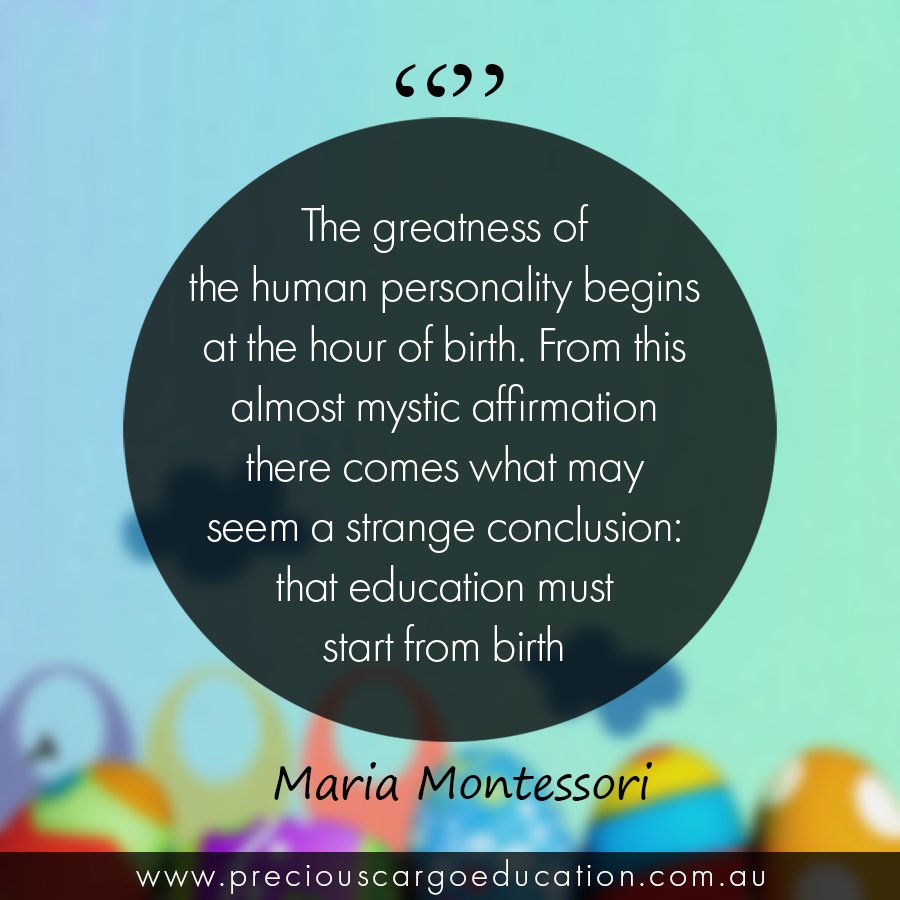 👶 #PreciousCargoEducation #Montessori