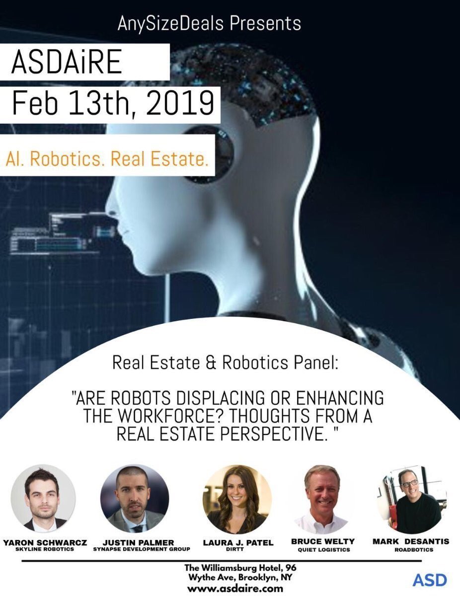 lmjamer's tweet photo. Excited to be moderating #ASDAiRE’s panel on #RealEstate and #Robotics. #AI’s going to play a huge role in transforming our industry over the next decade... Join me as we explore the enormous opportunity ahead of us and the tech companies paving the way! #CRETech #PropTech #DIRTT https://t.co/FcmyvlXCCF