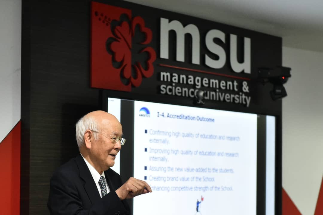 MohdShukriYajid's tweet photo. Pleased to welcome Professor Dr Fumio Itoh, President of #ABEST21, Japan during his visit to MSU Campus. Moving forward with discussion on new collaborative ideas & efforts to bring the university to greater heights internationally. @MSUMalaysia https://t.co/oavSha50tO