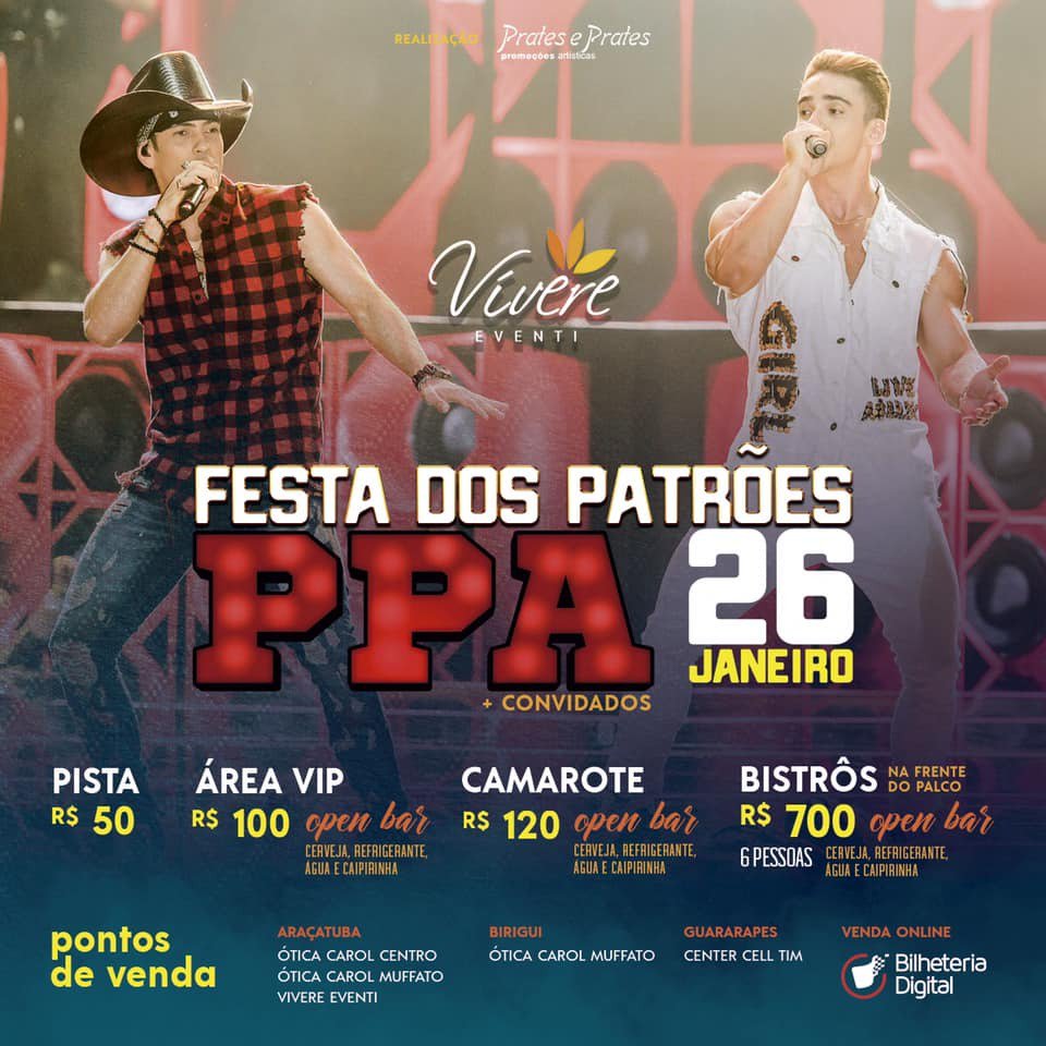 CassiaFerrari1's tweet photo. vcs não podem ficar de fora dessa q será a festa do ano .....
@CentraldefasPPA 
@PedroPauloeAlex 
@pedropauloPPeA 
@Alex_ppa https://t.co/LL6KyT8UgZ