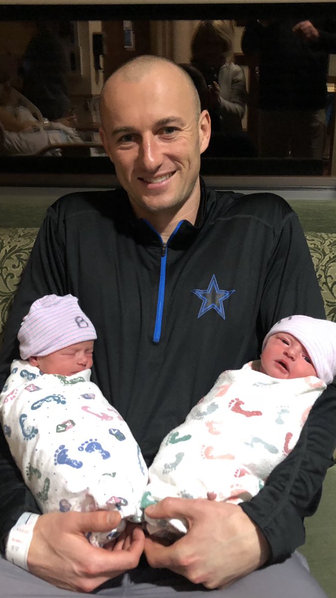 Coach_JJAndy's tweet photo. It is with an abundance of joy I get to  introduce the Anderson Twins!! Addelyn Ann and Avery Elizabeth. Both girls and Mom are doing great!! God is good! https://t.co/mudVvXEv7K