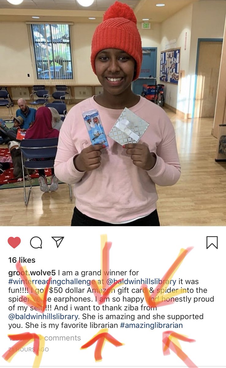 DJZibaZ's tweet photo. 💛😭🧡When your teen patron says you’re their fav teen librarian📙🙌🏾📒 #myjobiscomplete #zibazlibrarian https://t.co/FeD9ltRBdb